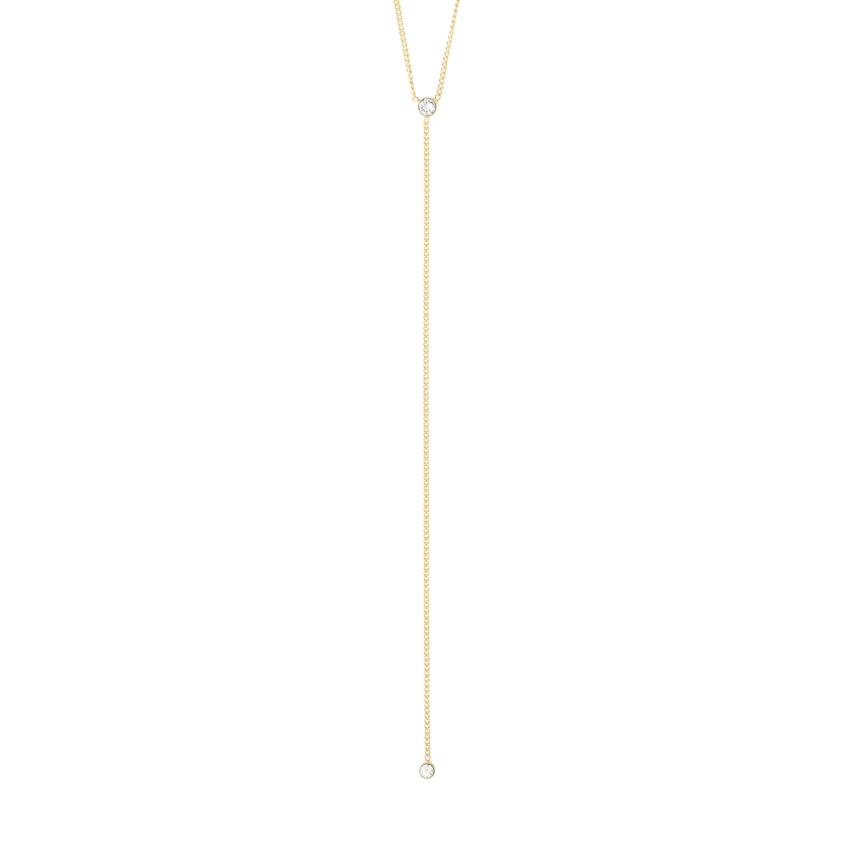 LUMI Y-necklace gold-plated