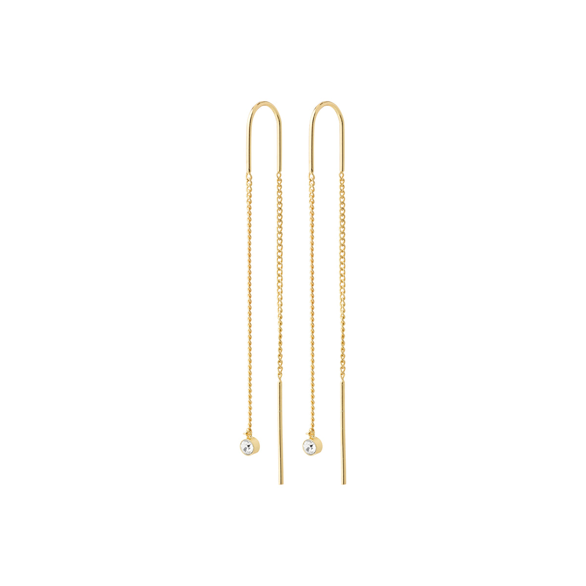LUMI chain earrings gold-plated