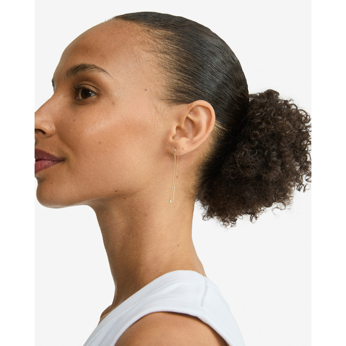 LUMI chain earrings gold-plated
