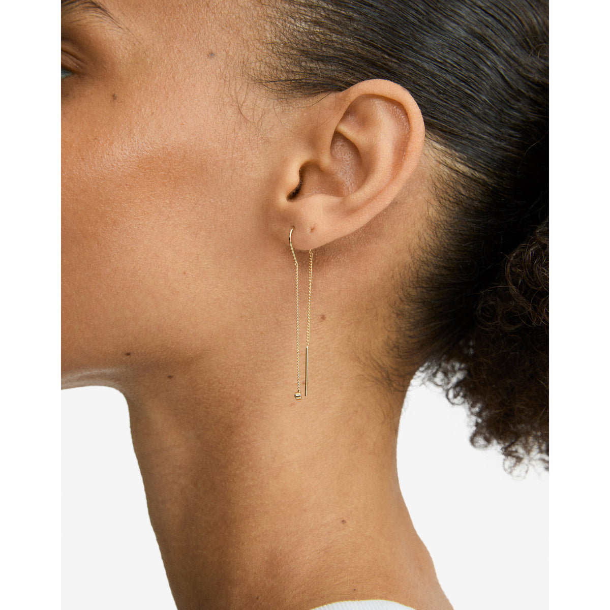 LUMI chain earrings gold-plated