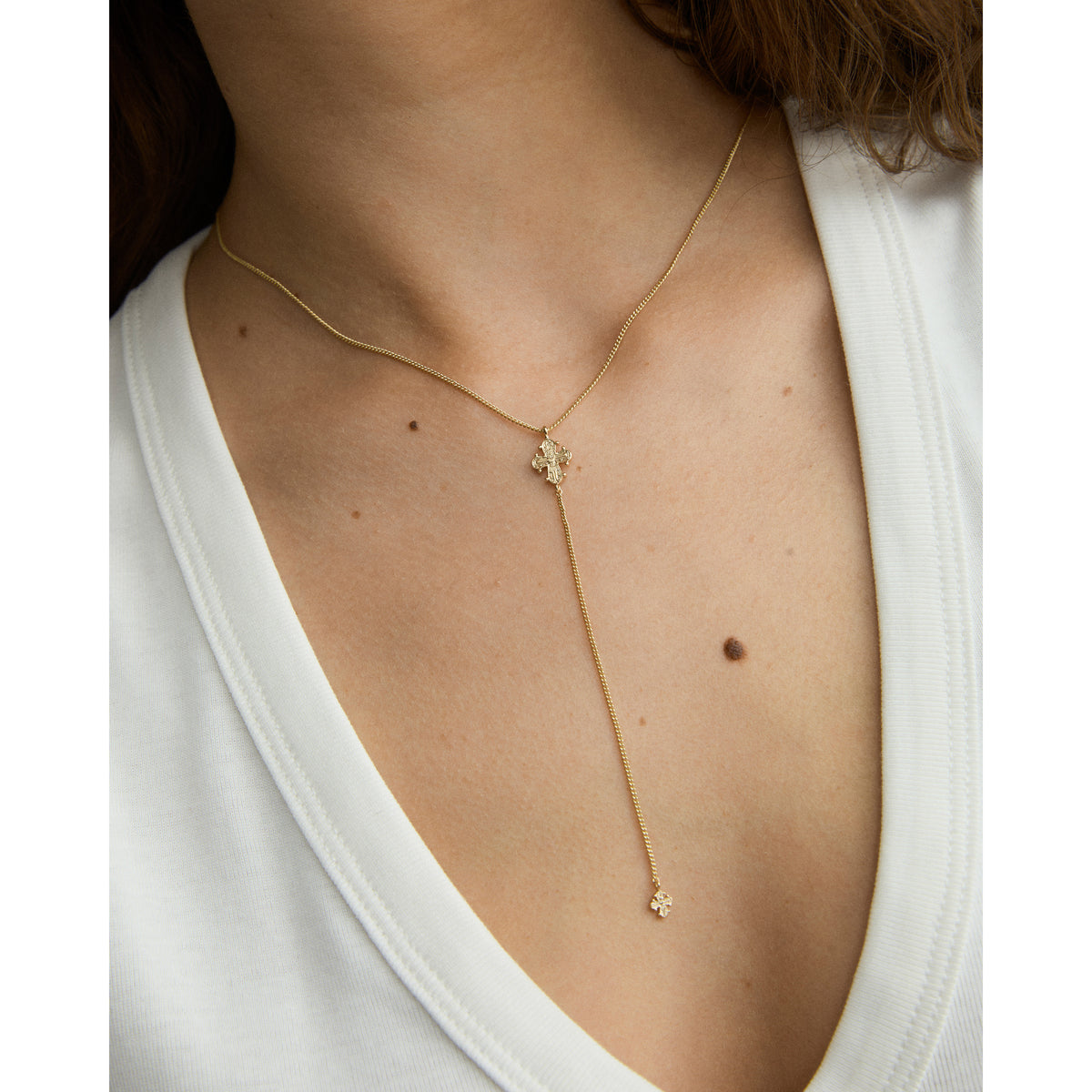 DAGMAR Y-necklace gold-plated