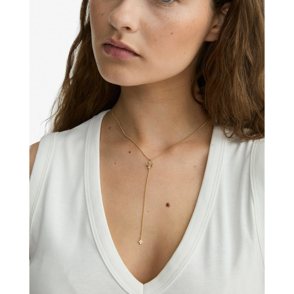 DAGMAR Y-necklace gold-plated