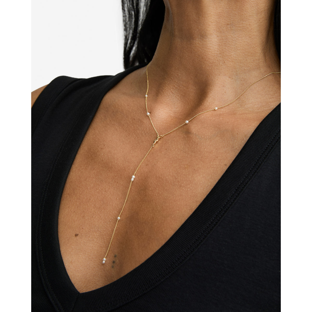 ERON Y-necklace gold-plated