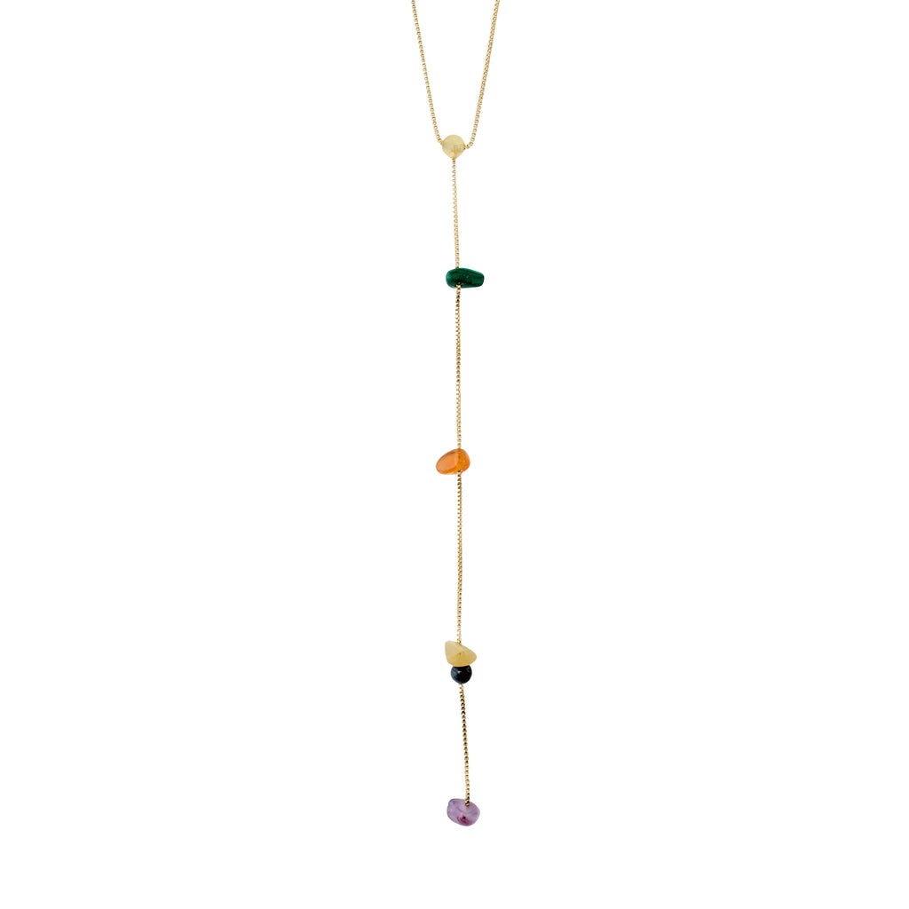 NARI Y-necklace gold-plated