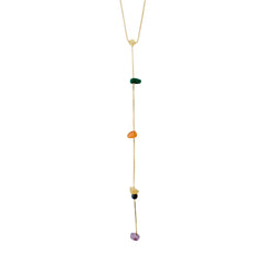 NARI Y-necklace gold-plated