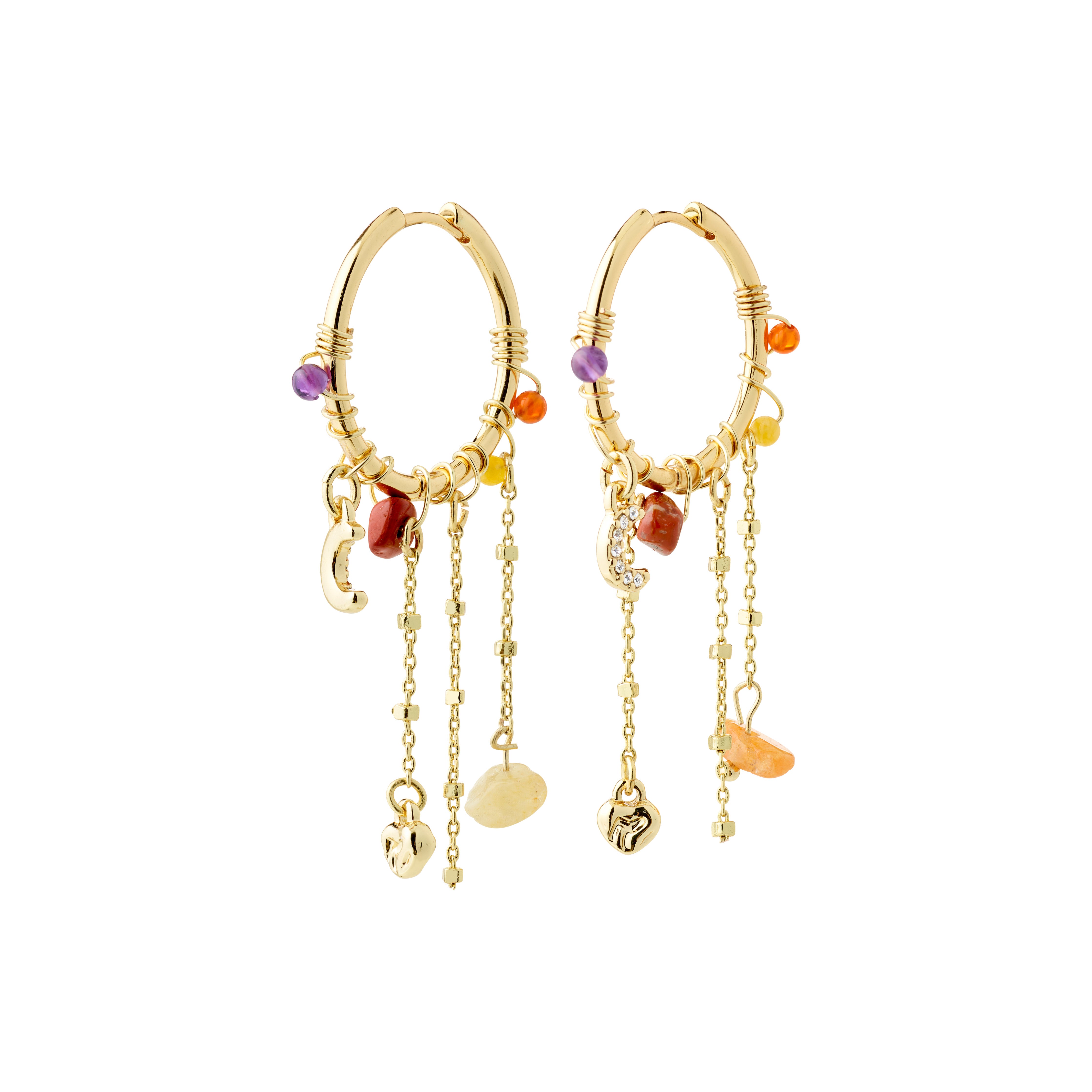 NARI earrings gold-plated
