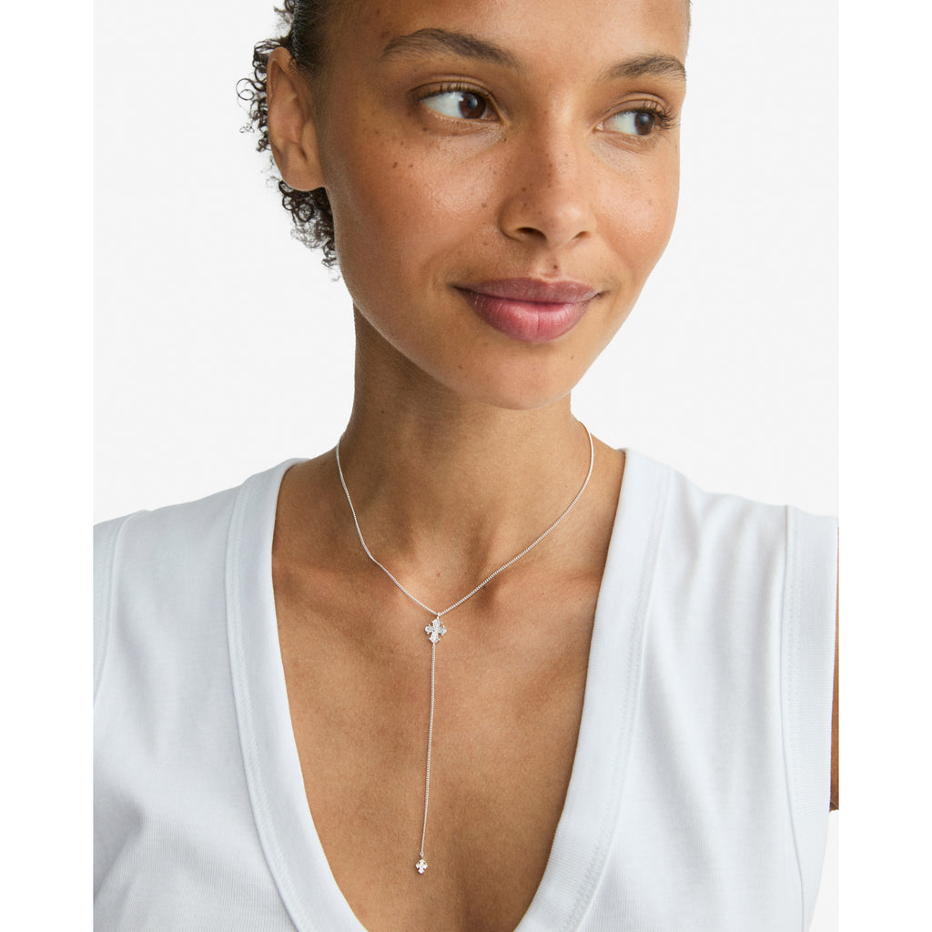 DAGMAR Y-necklace silver-plated