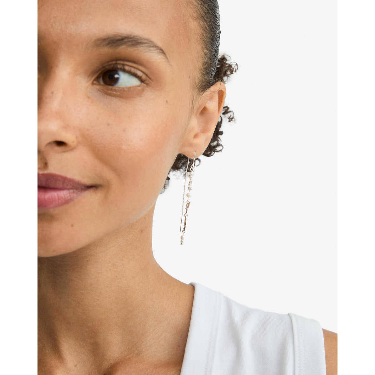 SLOAN chain earrings silver-plated