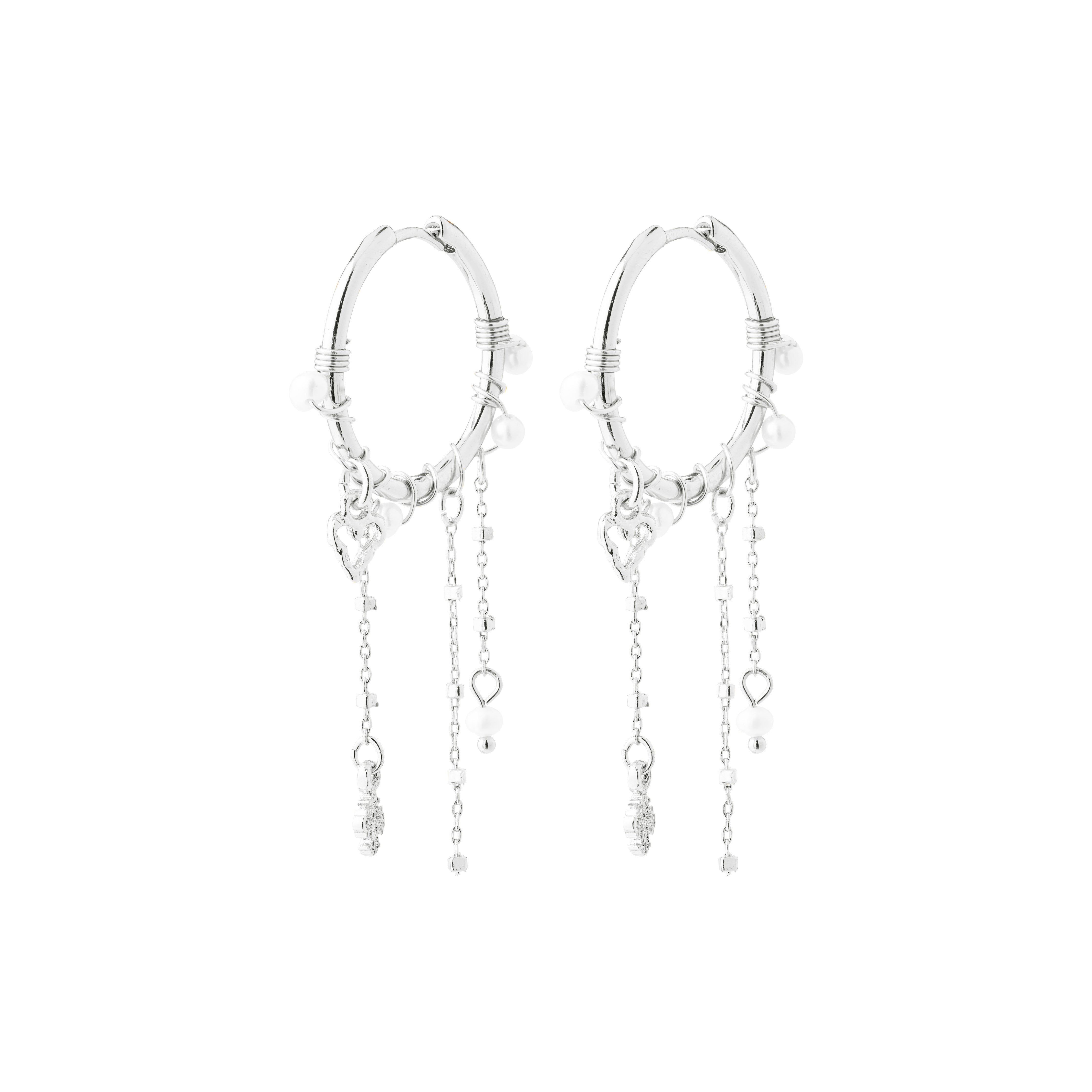 DAGMAR øredobber sølvbelagt