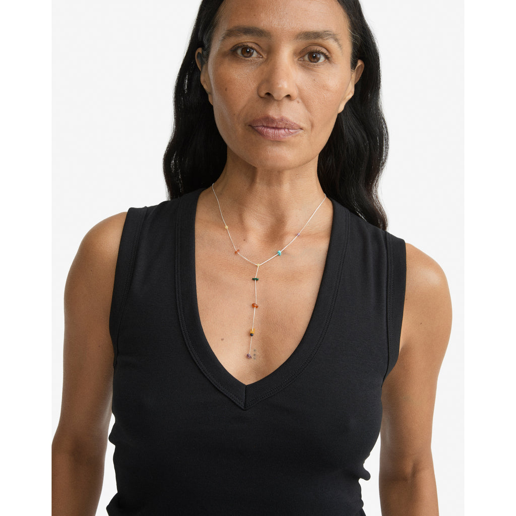 NARI Y-necklace silver-plated