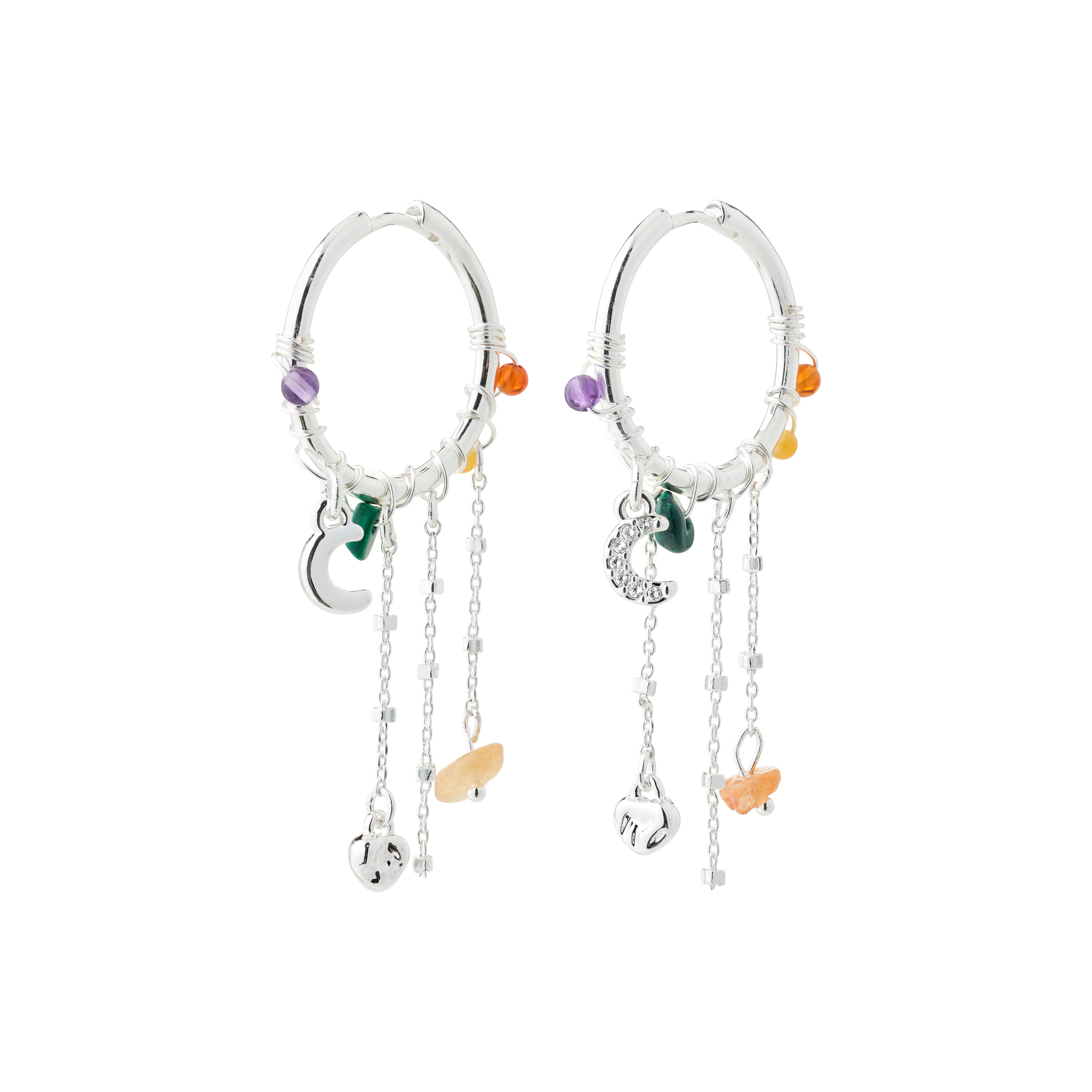 NARI earrings silver-plated