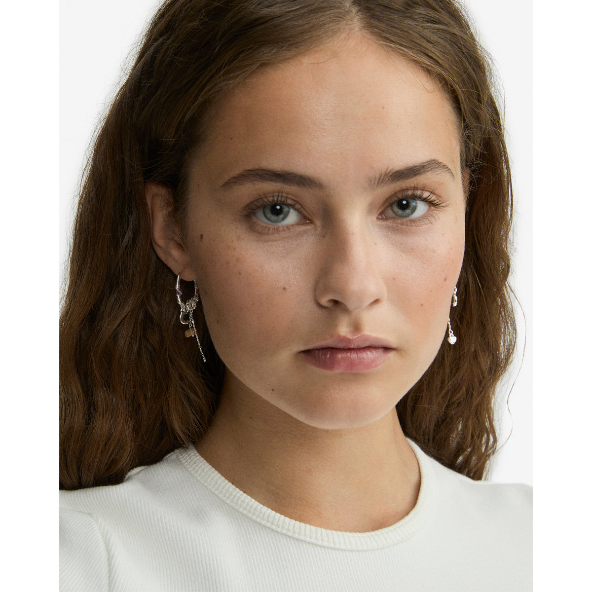 NARI earrings silver-plated