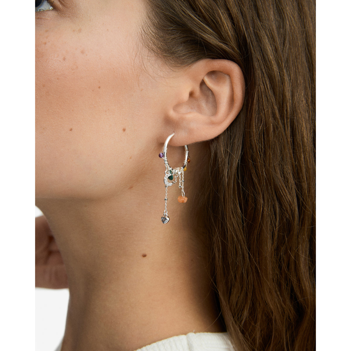 NARI earrings silver-plated