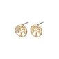 Gold-plated GEORGINA earstuds featuring a Tree of Life design, symbolizing strength and growth, perfect for adding a subtle statement to your style.