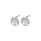 GEORGINA earstuds, silver-plated, featuring a Tree of Life design, symbolizing strength and growth. Delicate and stylish, perfect for everyday wear.