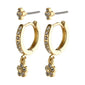 SYLVIA crystal earrings gold-plated