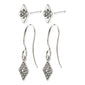 REYNA crystal earrings silver-plated