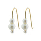 ELBERTA pearl earrings gold-plated