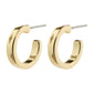EFIA huggie hoop earrings gold-plated