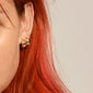 EDWINA chunky huggie hoop earrings gold-plated