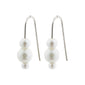 ELBERTA pearl earrings silver-plated