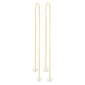 EUONIA pearl chain-earrings gold-plated