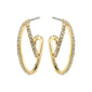 ETTY crystal earrings gold-plated