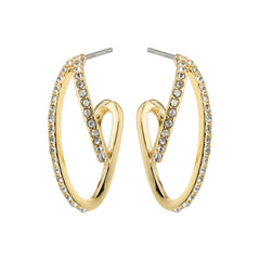 ETTY crystal earrings gold-plated