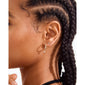 ELNA crystal earrings 2-in-1 set gold-plated