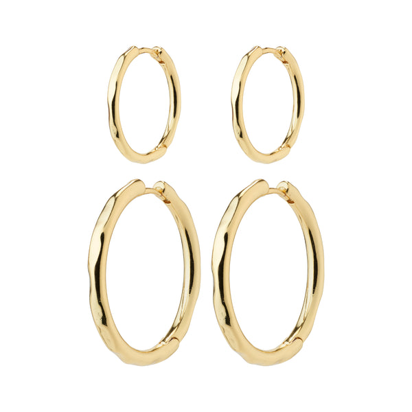 Earring Sets Ladies Gold Earrings Argos EVE Hoop Earrings 2-in-1