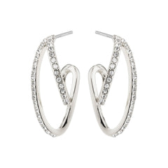 ETTY crystal earrings silver-plated
