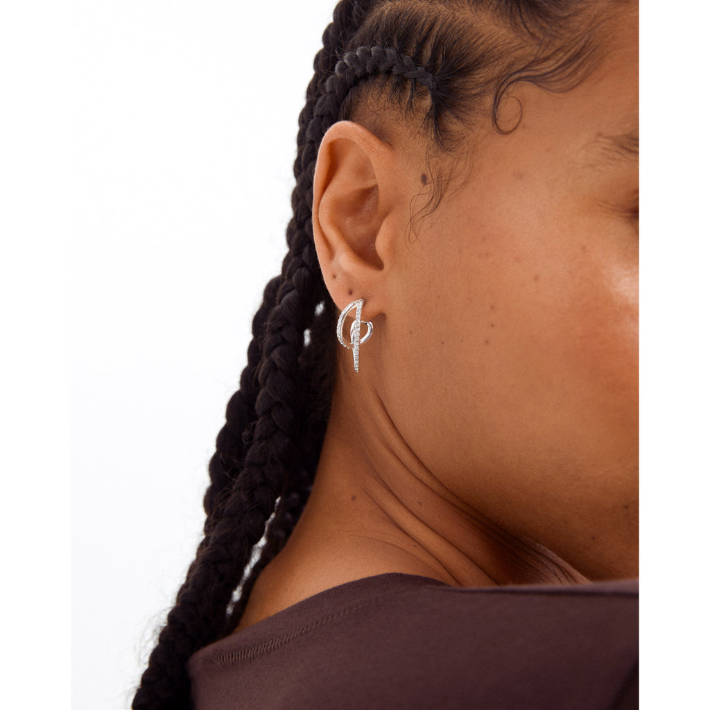 ETTY crystal earrings silver-plated