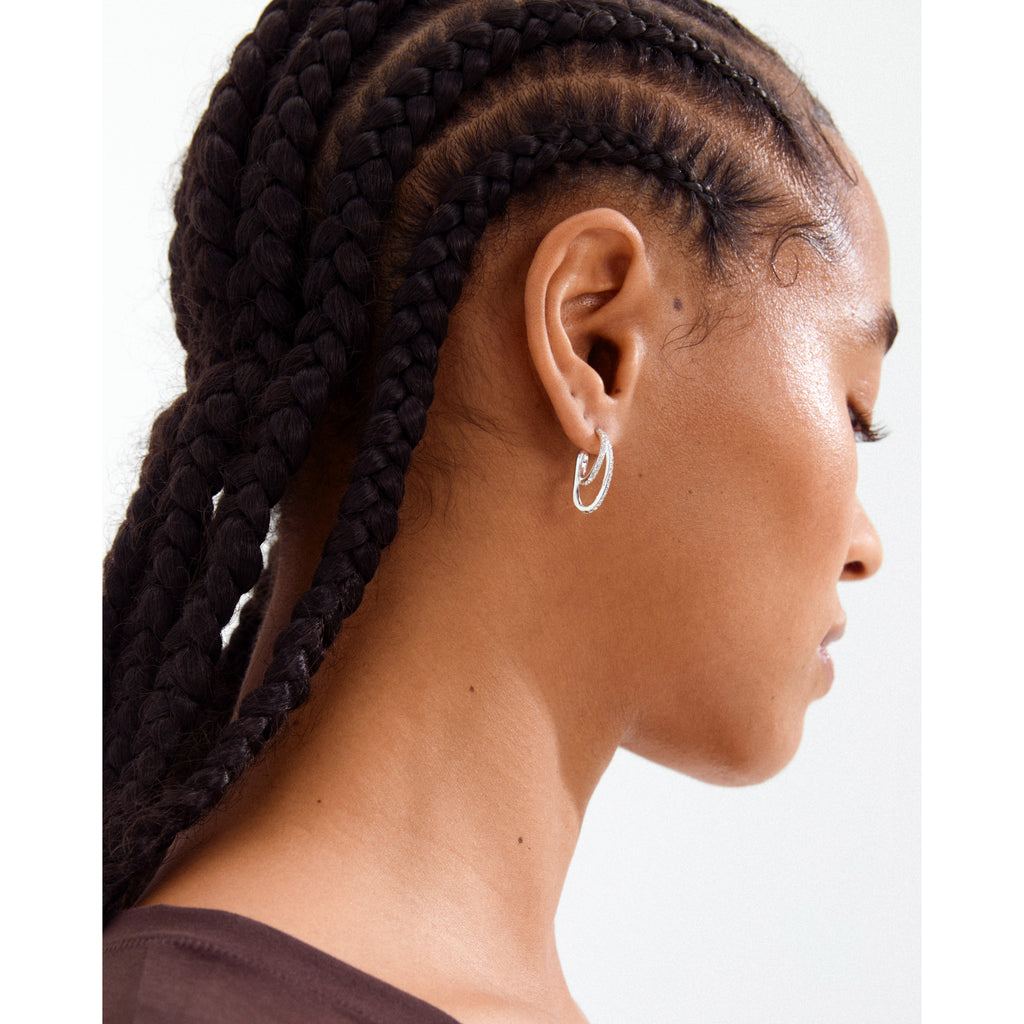 ETTY crystal earrings silver-plated