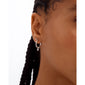 ELNA crystal earrings 2-in-1 set silver-plated