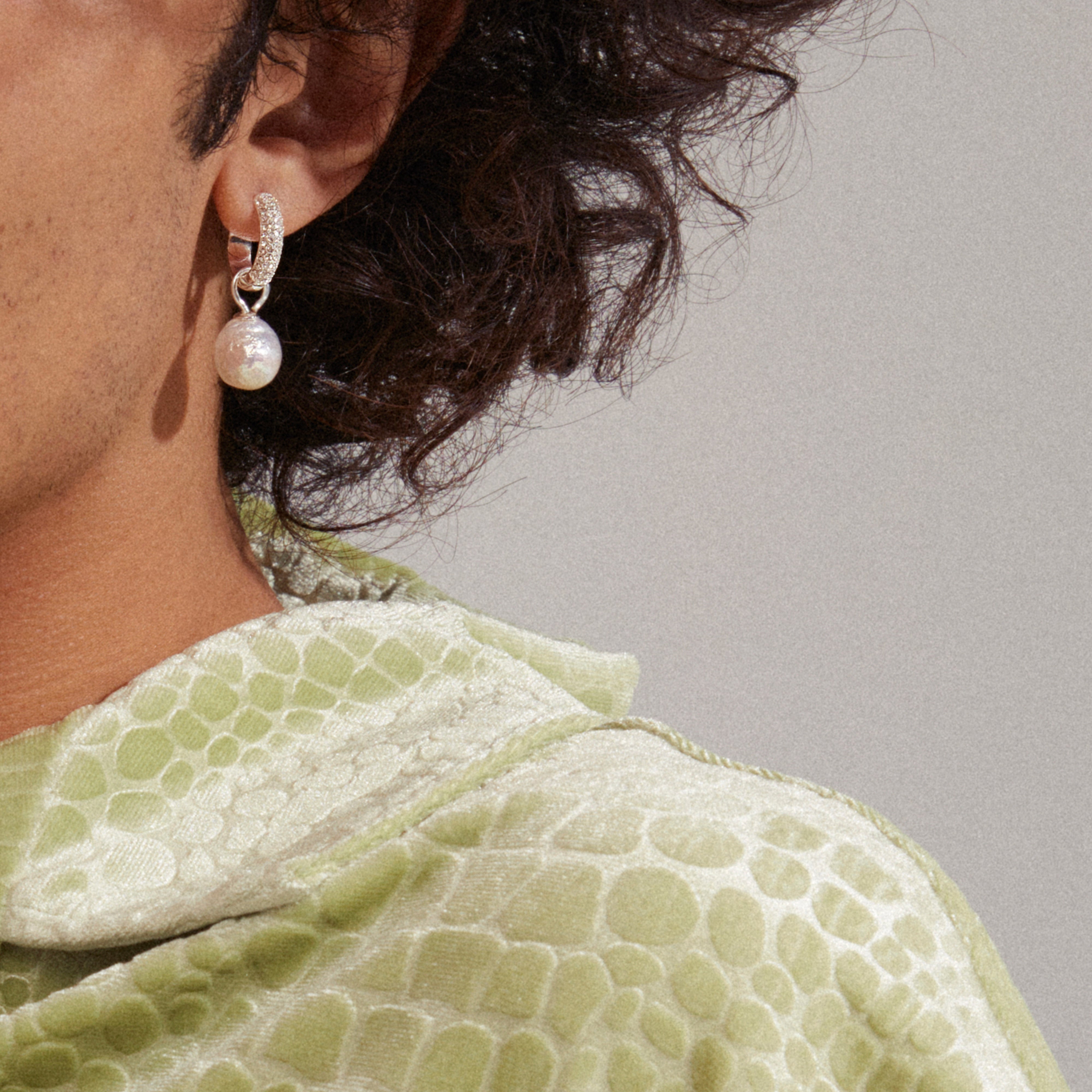 EDELE pearl earrings silver-plated