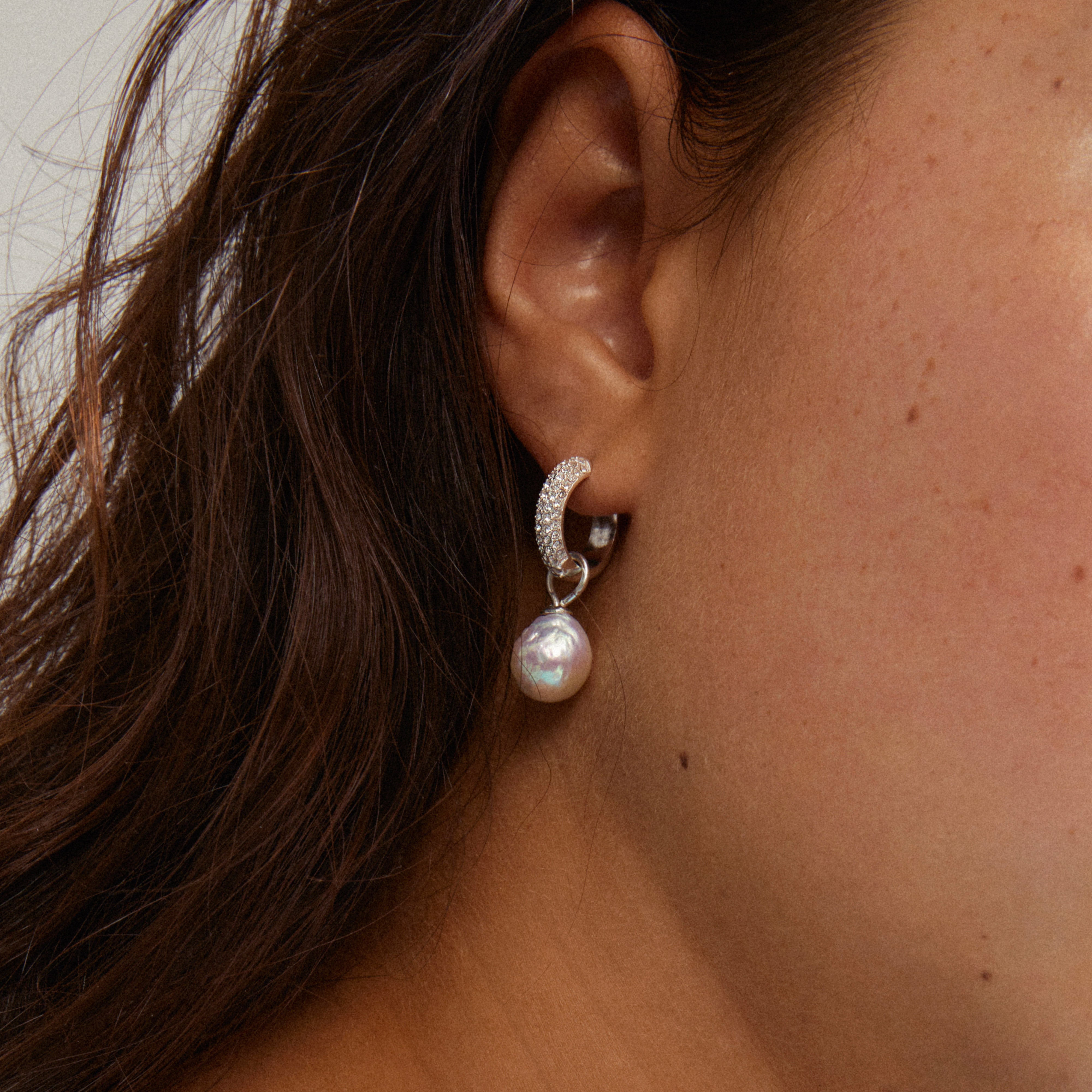 EDELE pearl earrings silver-plated