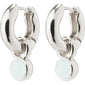 EVAH amazonite hoop earrings silver-plated