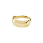 DAISY ring gold-plated by Pilgrim, showcasing elegant Nordic design and soft shapes, crafted from 99% recycled material, ideal for everyday and special occasions.