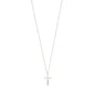 DAISY recycled cross pendant necklace silver-plated