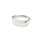 DAISY ring silver-plated from Pilgrim, featuring a minimalist design with a name engraved, crafted from 99% recycled material. Perfect for elegant, stylish accessorizing.