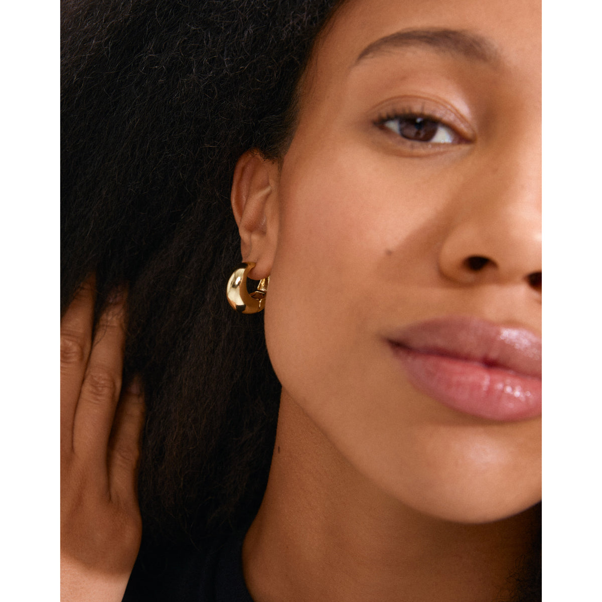 IOANNA chunky hoops guldpläterade