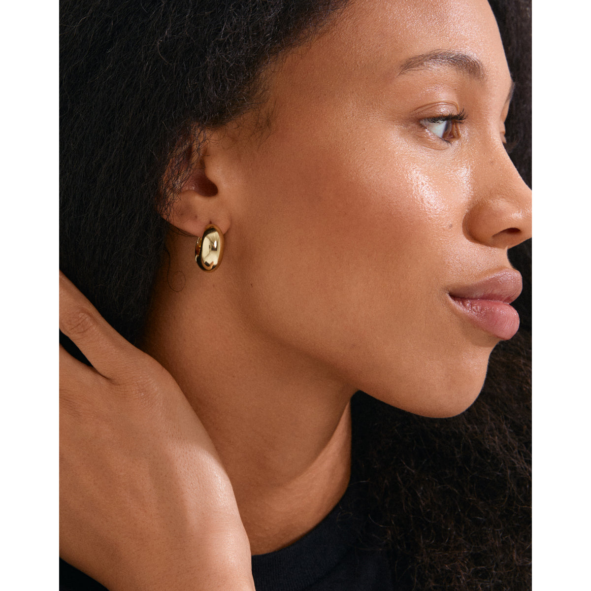 IOANNA chunky hoops guldpläterade