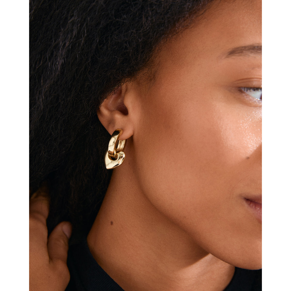IOKASTE chunky hoops guldbelagt