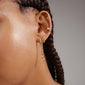 IRENE earrings & cuff 5-in-1 set gold-plated, showcasing asymmetrical designs with ear studs, cuffs, and hoops, perfect for creating a trendy, stacked ear look.
