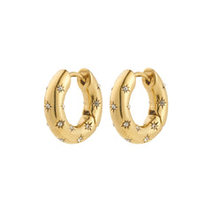 NEVAEH hoops gold-plated