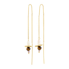 SEQUOIA chain earrings gold-plated