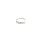 Silver-plated TIMBER ring with organic twig texture, half-encircled by abstract floral details, reflecting nature's raw beauty. Adjustable for versatile wear.