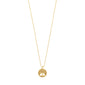 JUANNA necklace gold plated features a filigree Tree of Life pendant on a fine chain, embodying timeless elegance and connection, crafted from recycled materials by Pilgrim.