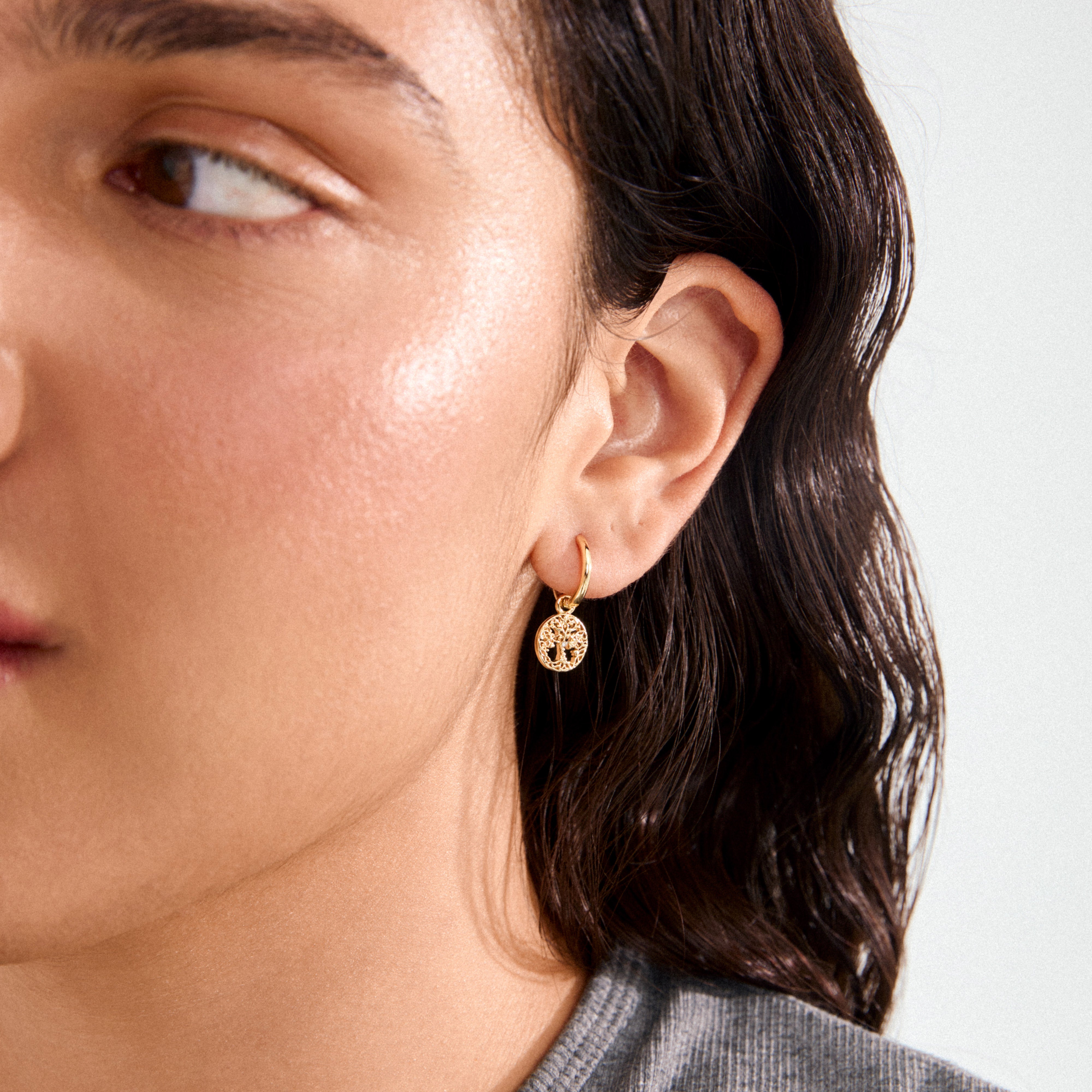 JUANNA øreringe guldbelagt