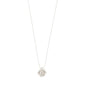 JOYCE necklace silver-plated by Pilgrim, featuring a delicate ball-chain with a sculptural rose pendant, perfect for layering or as a standalone summer highlight.